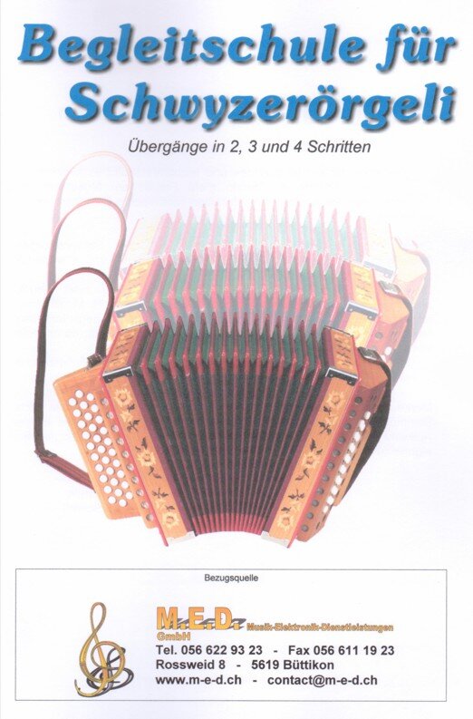 Kompositionen für das 18-bässige Schwyzerörgeli im Griffschrift-Notensystem.