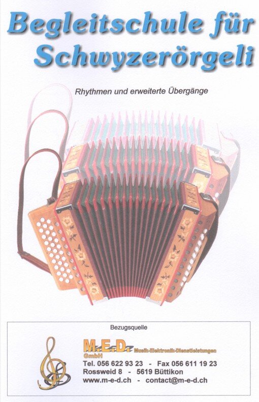 Kompositionen für das 18-bässige Schwyzerörgeli im Griffschrift-Notensystem.