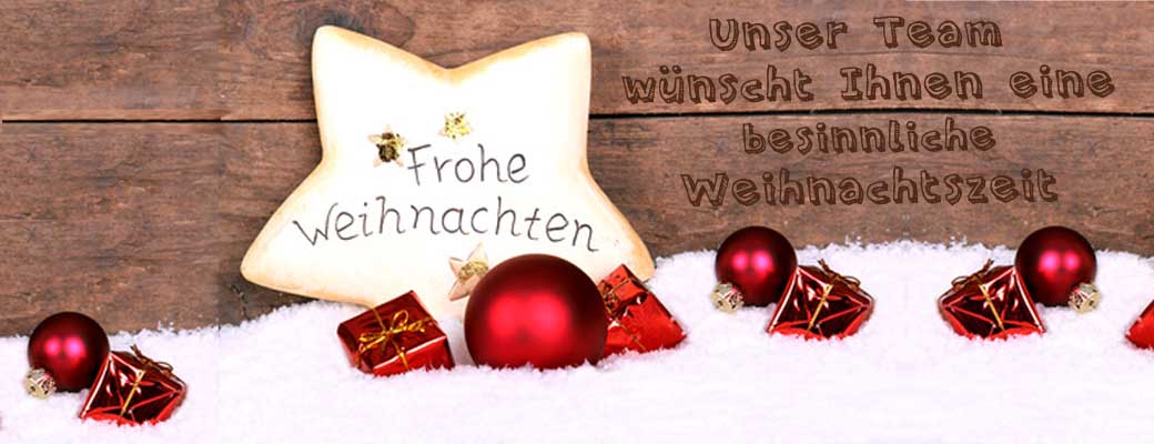 Unser Team wünscht Ihnen eine besinnliche Weihnachtszeit